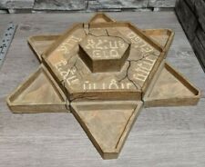 Unknown 17" Jewish Star Of David Hexagram Ceramic Pottery Figurine Game Artifact