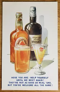 Alkohol Thema Comic Postkarte PC 1910er Jahre Bamforth unbenutzt - Bild 1 von 1
