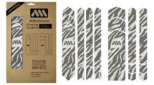 All Mountain Style AMS Frame Guard Full (XXL) Protection Stickers - Zebra Grey - Picture 1 of 5