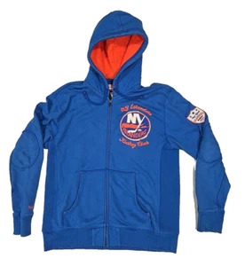 New York Islanders Mitchell & Ness Vintage Hockey Full Zip Hooded Sweatshirt Lg - Bild 1 von 24