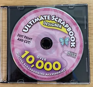 Ultimate Scrapbook Designer Just Cut and Print CD Rom Windows Jewel Case - Picture 1 of 1