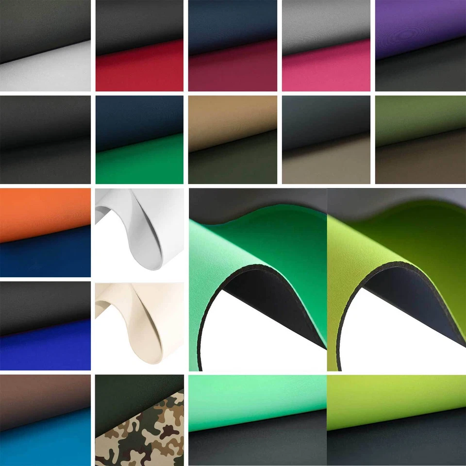 0,5m Neopren Stoff Doubleface 3mm Stretch 130cm breit Meterware in vielen tollen - Bild 1 von 1