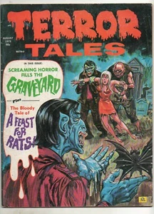 Terror Tales Vol 4 #5 Bonita En Muy Muy Muy Muy Muy Muy Muy Muy Vírculo - 7,5 Vampiros en CEMENTERIO SEXY CUBIERTA DE VÍCTIMA 1972 - Imagen 1 de 2