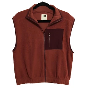 So Sherpa Vest Women’s, Size Small , Brown Mauve - Picture 1 of 7