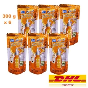 6 x Yoko Vit-C x10 Intense Brightening Booster Spa Salt Body Scrub Hya Yuzu 300g - Picture 1 of 9