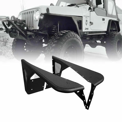 2x Offroad Steel Front Fender Flares Armor Guard for 1997-2006 Jeep Wrangler TJ - Image 1 of 4