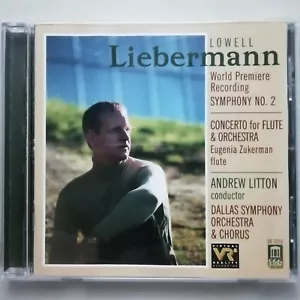 Liebermann: Symphony No. 2 etc. / Litton / Dallas SO / Delos CD DE 3256 - Foto 1 di 3