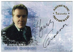 Buffy the Vampire Slayer Reflections Autograph A4 Harry Groener as Mayor Wilkins