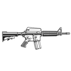 AR-15 Colt Rifle Vinyl Decal Sticker AR15 Car Laptop Gun Firearm Realistic Draw - Picture 1 of 3