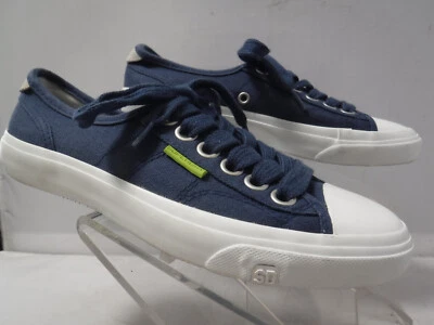 Tênis PFR Feminino SUPERDRY Sportswear Azul Marinho Lona Branco Borracha CapToe - Imagem 1 de 4