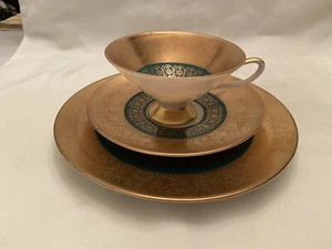 Vintage EBERTHAL BAVARIA TRIO Gold & Green - Picture 1 of 8