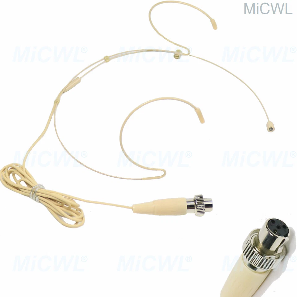 beige ear headset microphone for MiPro wireless system ACT135 - Image 1 of 4