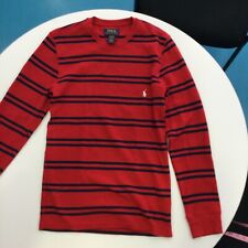 Polo Ralph Lauren Sleepwear Mens Red Long Sleeve Pajama Shirt Small