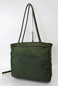 Authentic PRADA Green Nylon Tote Bag Purse #60860B - Picture 1 of 20