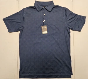 Maglietta da golf Footjoy LISLE stampa dot nuova con etichette MARINA/WHT X- SDPD medio Swat - Foto 1 di 12