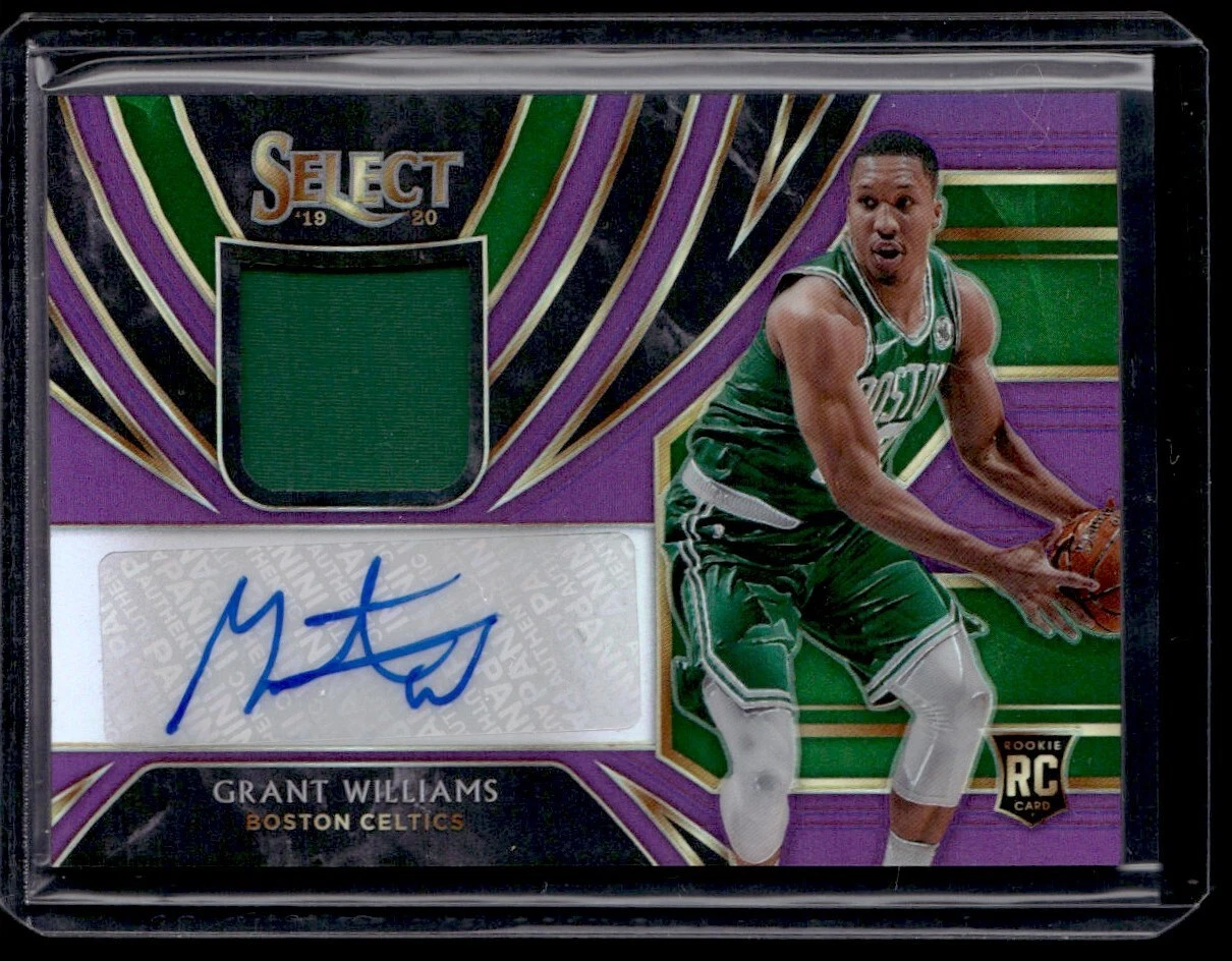 2019-20 Panini Select Grant Williams Purple Prizm RPA Rookie Auto /99 Boston