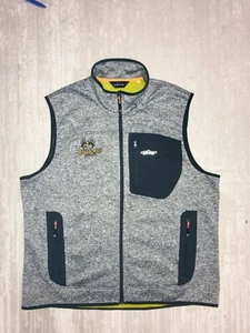 Gilet da pesca ORVIS The Big Easy Ranch Softshell pile grigio arancione bordo USATO XL - Foto 1 di 17