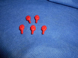 Playmobil Garde Gardist 5 x Bommel Puschel Feder hellrot Dreispitz Hut Set top - Bild 1 von 1