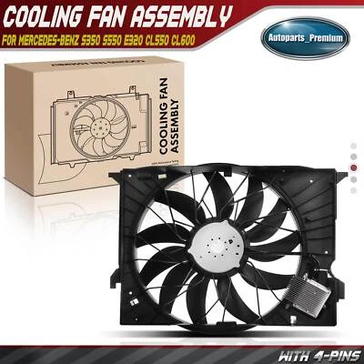 Conjunto de ventilador de refrigeración del radiador para Mercedes-Benz W211 E320 W221 S350 211500229380 Foto 1 de 4