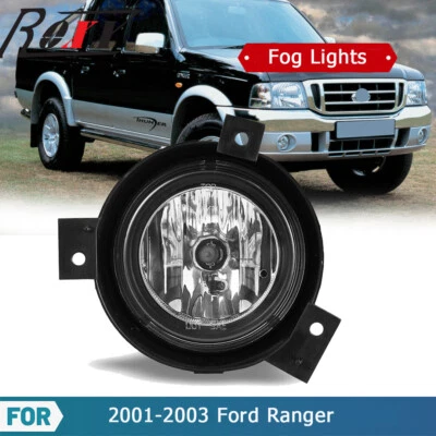 Fog Light For 2001 2002 2003 Ford Ranger Clear Lens Lamp Passenger Side w/Bulb - Image 1 of 4