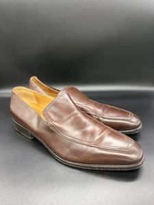 Gucci Herren Braun Spitz Zulaufend Leder Halbschuhe Größe 10 - Bild 1 von 6