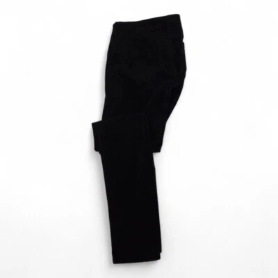 White House Black Market Womens Size 10 Black Corduroy Jean Pants - Imagem 1 de 4