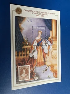 NZ. 1988 PHILATELY CENTENARY MINIATURE SHEET -:- IN VERY NICE M.U.H CONDITION. - Picture 1 of 3