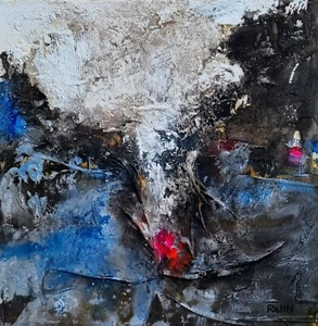 ARTE INFORMALE -TECNICA MISTA SU TELA 2024-0074 60x60 bellissimo-- RhenArtist - Foto 1 di 2