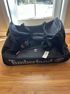 NEW! Timberland Highgate Springs 26WD Duffle Bag with Wheels Jet Black NWT - Picture 1 of 8
