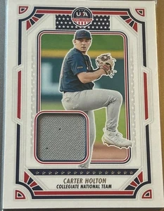 CARTER HOLTON 2024 PANINI USA STARS AND STRIPES PATCH - Picture 1 of 1