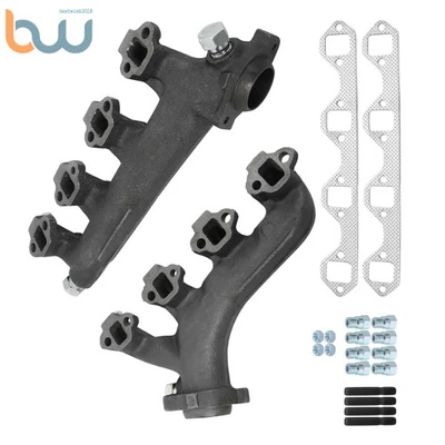 Colector de escape diestro+derecho para Ford E150 E250 E350 Econoline 5,8 L 88-96 674-169/165 Foto 1 de 4