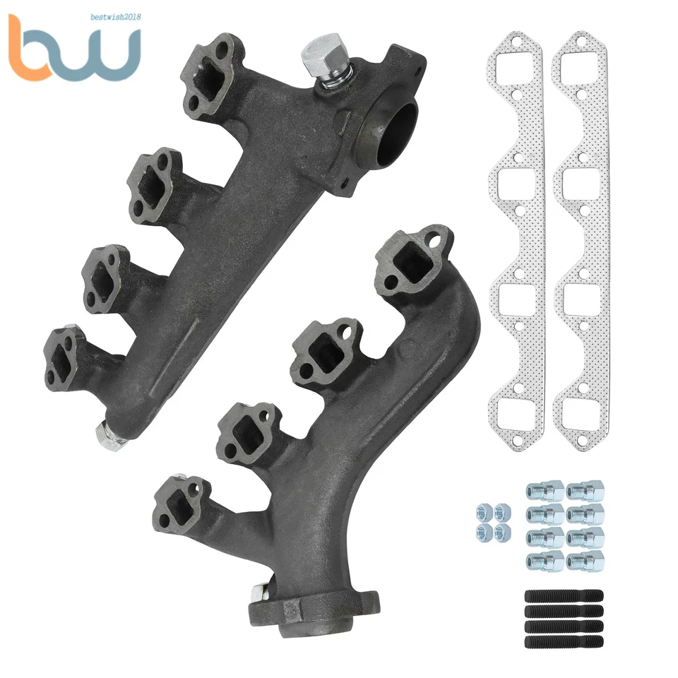 Выпускной коллектор для Ford E150 E250 E350 Econoline 5,8 л 88-96 LH+RH 674-169/165 - Изображение 1 из 4