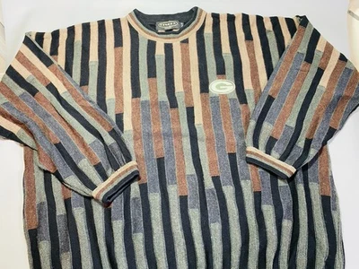 Tundra Sport Canada Green Bay Packers Sweater Men's 2XL Brown/Green *Coogi Style - Image 1 of 4