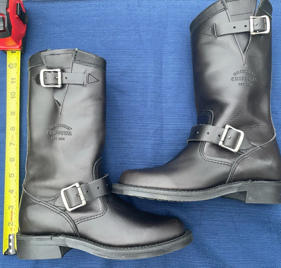 Botas de Ingeniero Chippewa Negras Mujer Talla 6 - 1901W14 - ¡Casi Nuevas! Foto 1 de 4