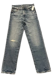 Gap Jeans Teen 14 Blue Denim Straight Original Medium Wash Distress NWT - Picture 1 of 4