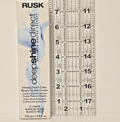 RUSK Deep Shine Direct Color Intenso Blanco Helado - SOLO BUENO EN CABELLO MUY RUBIO Foto 1 de 4