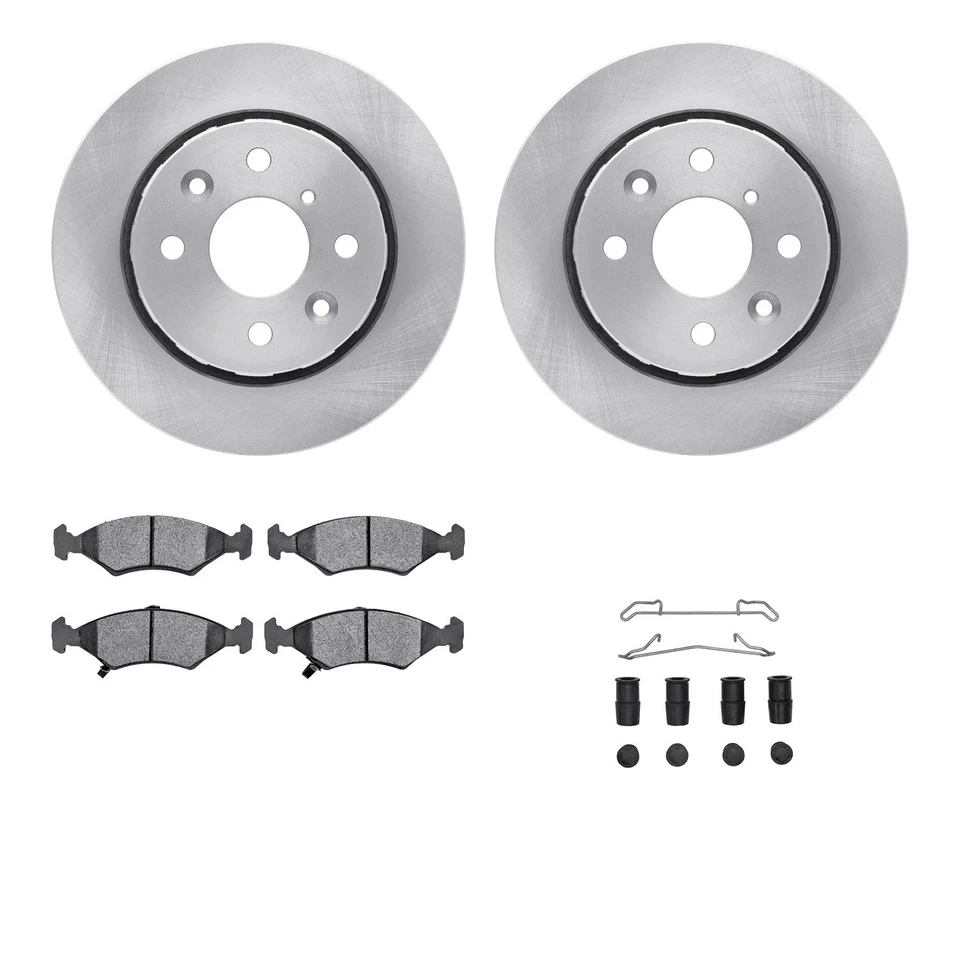 For Kia Sephia 1994-2000 R1 Concepts Front Brake Kit w Euro Ceramic Pads - Image 1 of 3