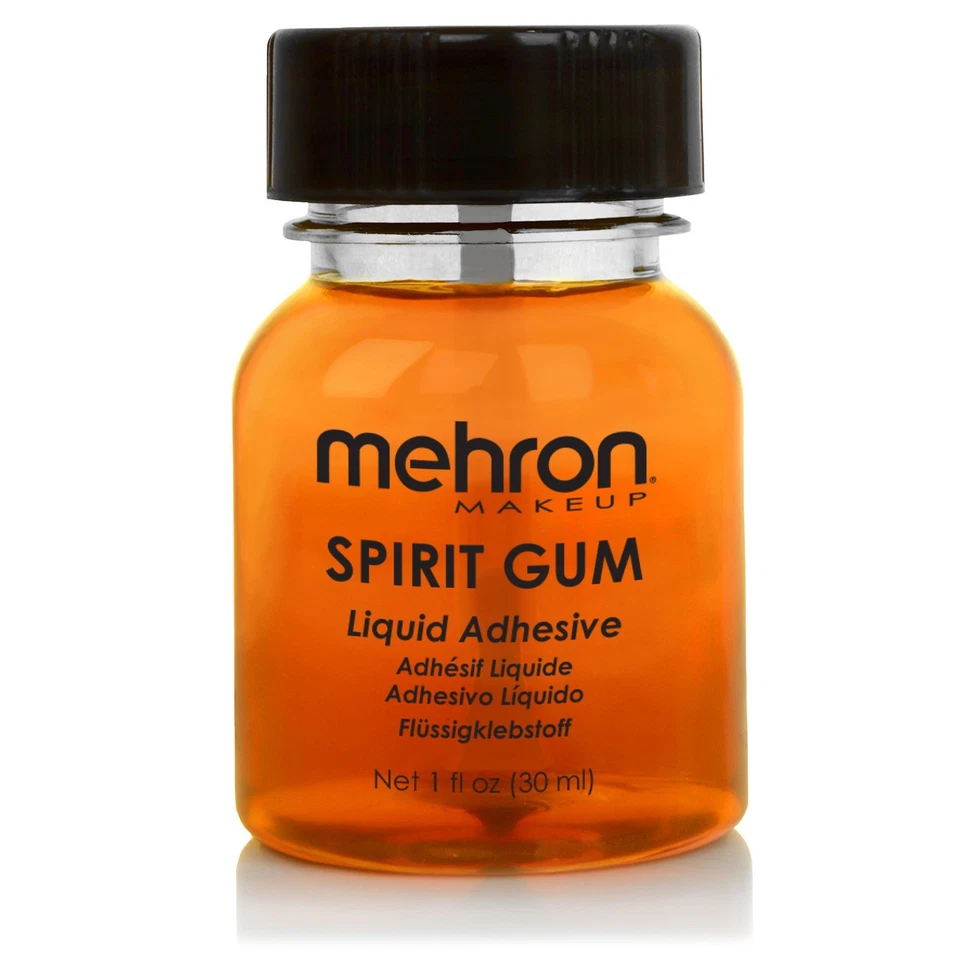 Mehron 1 Oz Spirit Gum Liquid Adhesive for Prosthetics Costume DD17
