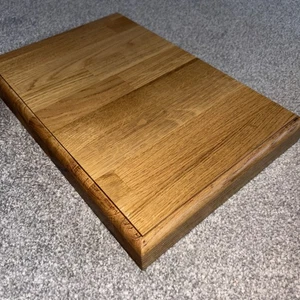 Edged Solid Oak Chopping Board, Butchers Block, Chop Block, Chef Board, Kitchen - Picture 1 of 4