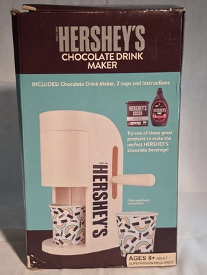 Hershey’s Chocolate Drink Maker Mixer idades 8+ caixa aberta 1 xícara faltando - Imagem 1 de 4