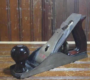 DUNLAP 10" WOOD PLANE 619.3726  WOODWORKING CRAFT SMOOTH 1940s VINTAGE HAND TOOL - Picture 1 of 22