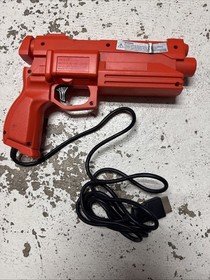 KONAMI SEGA SATURN STUNNER LIGHT GUN CONTROLLER ORANGE MK-80113 ORIGINAL