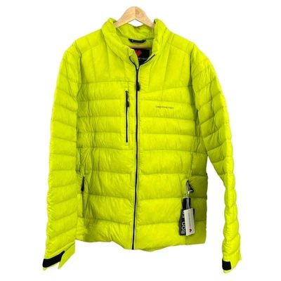 Obermeyer Klaus Down Jacket Spark Yellow 800 Fill Power High Visibility XL New - Image 1 of 4