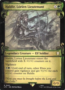 MTG. Haldir, Lorien Lieutenant. Showcase Scrolls. The Lord of the Rings. Nm - Picture 1 of 2