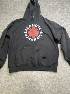 Red Hot Chili Peppers Size Large Hoodie Sweatshirt No Strings Black - Picture 1 of 3