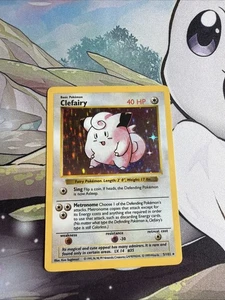 Clefairy Holo SHADOWLESS - Juego Base 5/102 - Juego de Cartas Coleccionables Pokemon - - Imagen 1 de 8