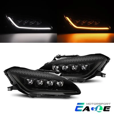 Faro proyector LED negro alfa para Honda S2000 serie NOVA 1999-2009 Foto 1 de 4