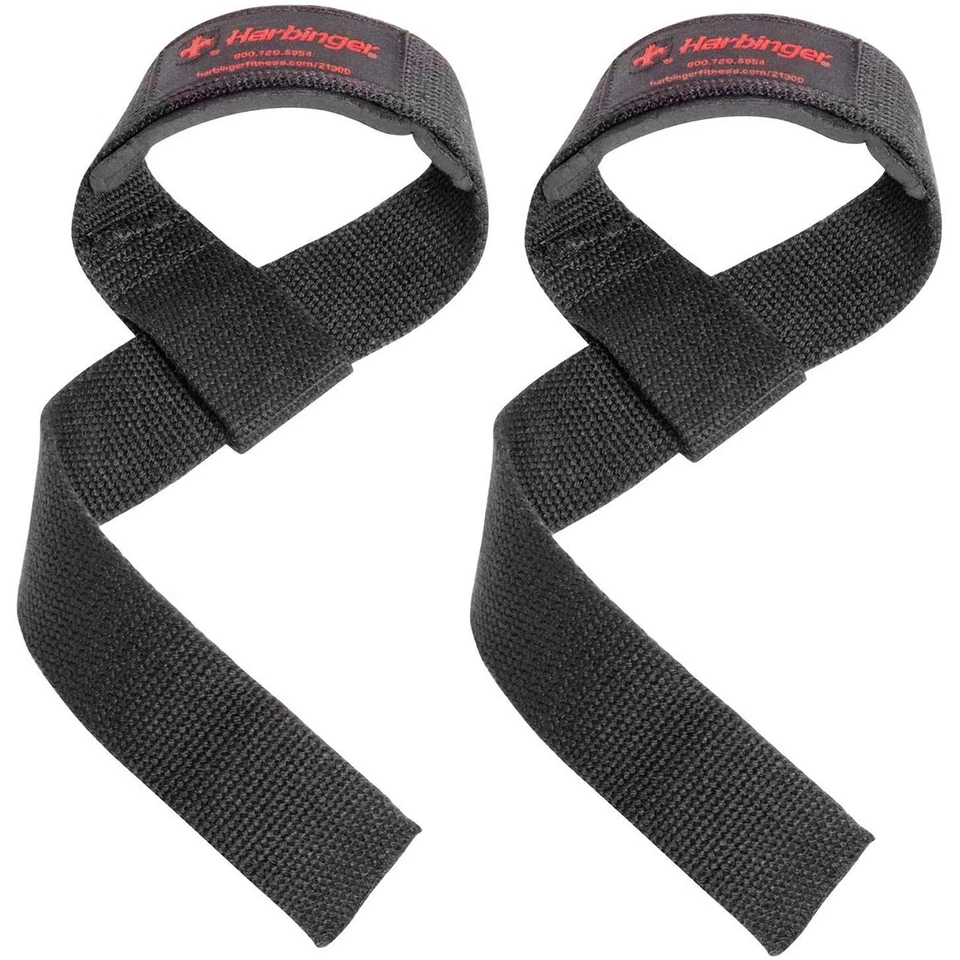 Harbinger 213000 Weight Lifting Straps - Black