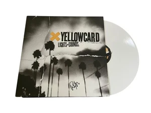 YELLOWCARD RYAN KEY SIGNED AUTOGRAPH LIGHTS & SOUNDS WHITE VINYL RECORD ALBUM LP - Picture 1 of 3