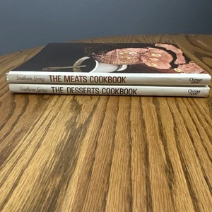 Lot Of 2 Southern Living Vintage Hardcover Cookbooks Meats & Desserts  - Picture 1 of 6